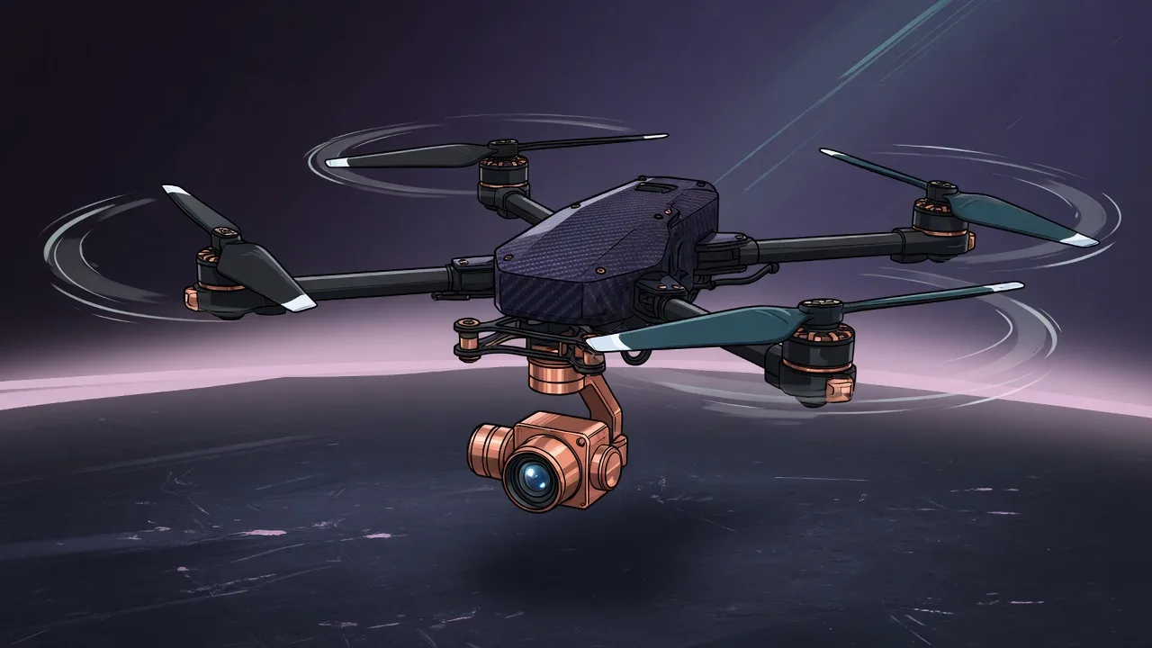 Original 2D carbon-fiber quadcopter drone