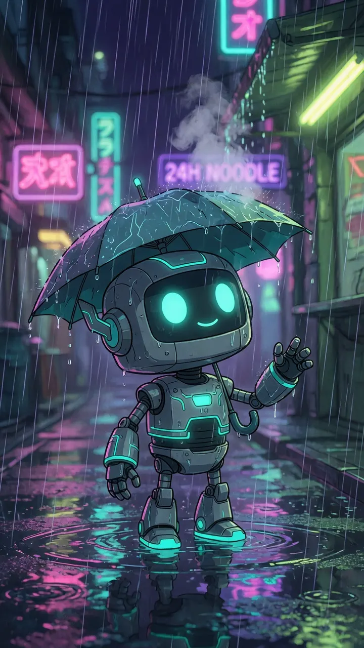 Original 2D anime companion robot