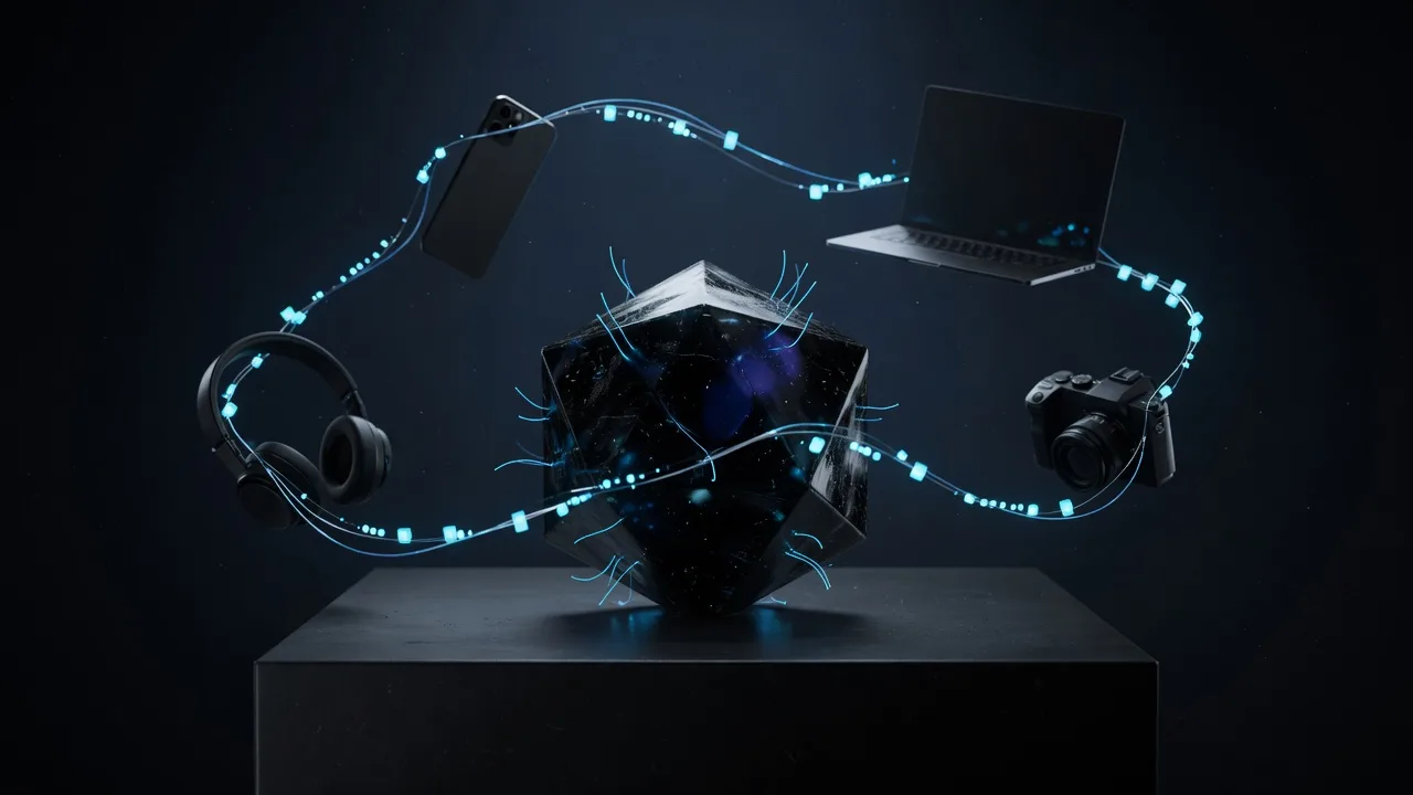 Communications node with cyan filaments to devices