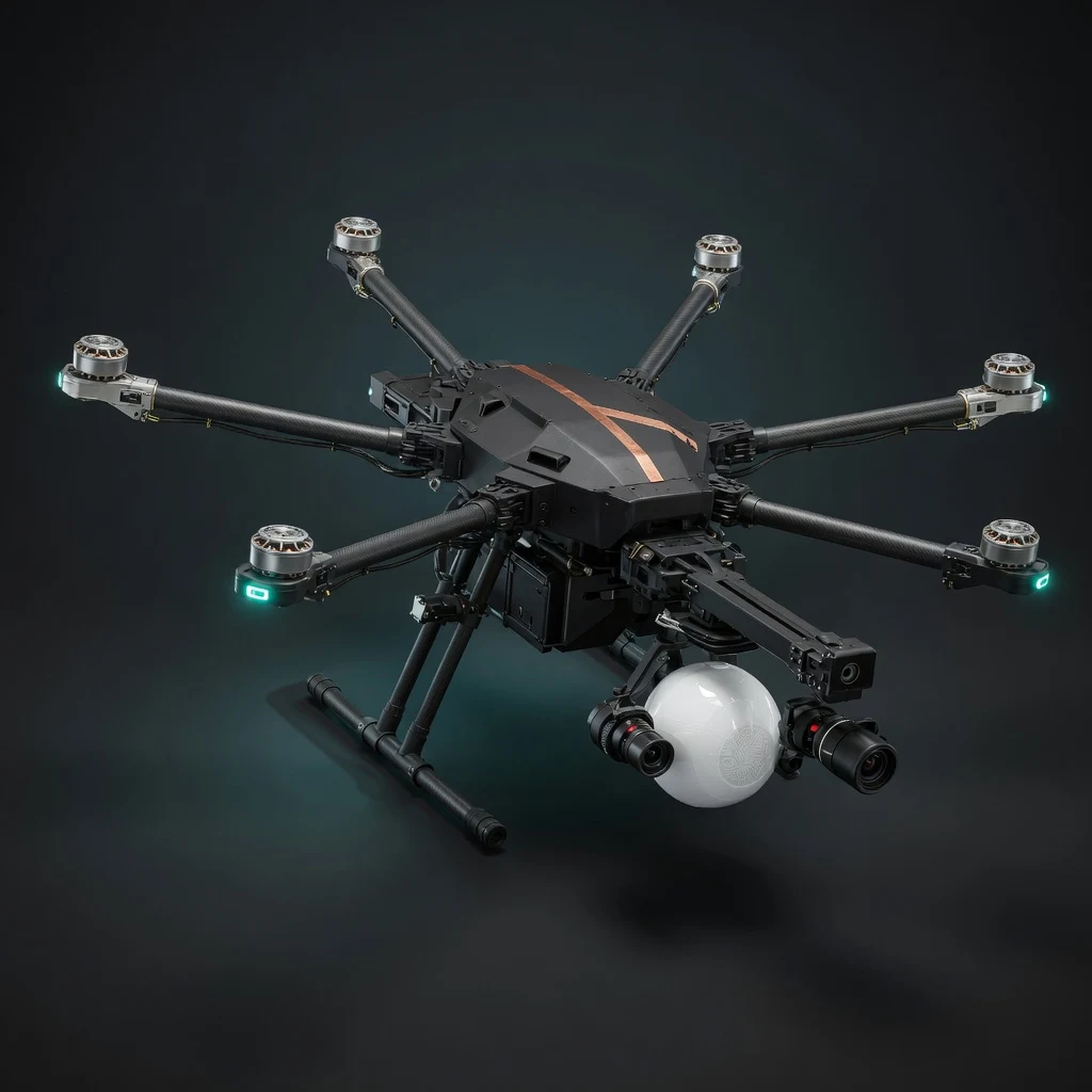 Inspection hex robotics concept render