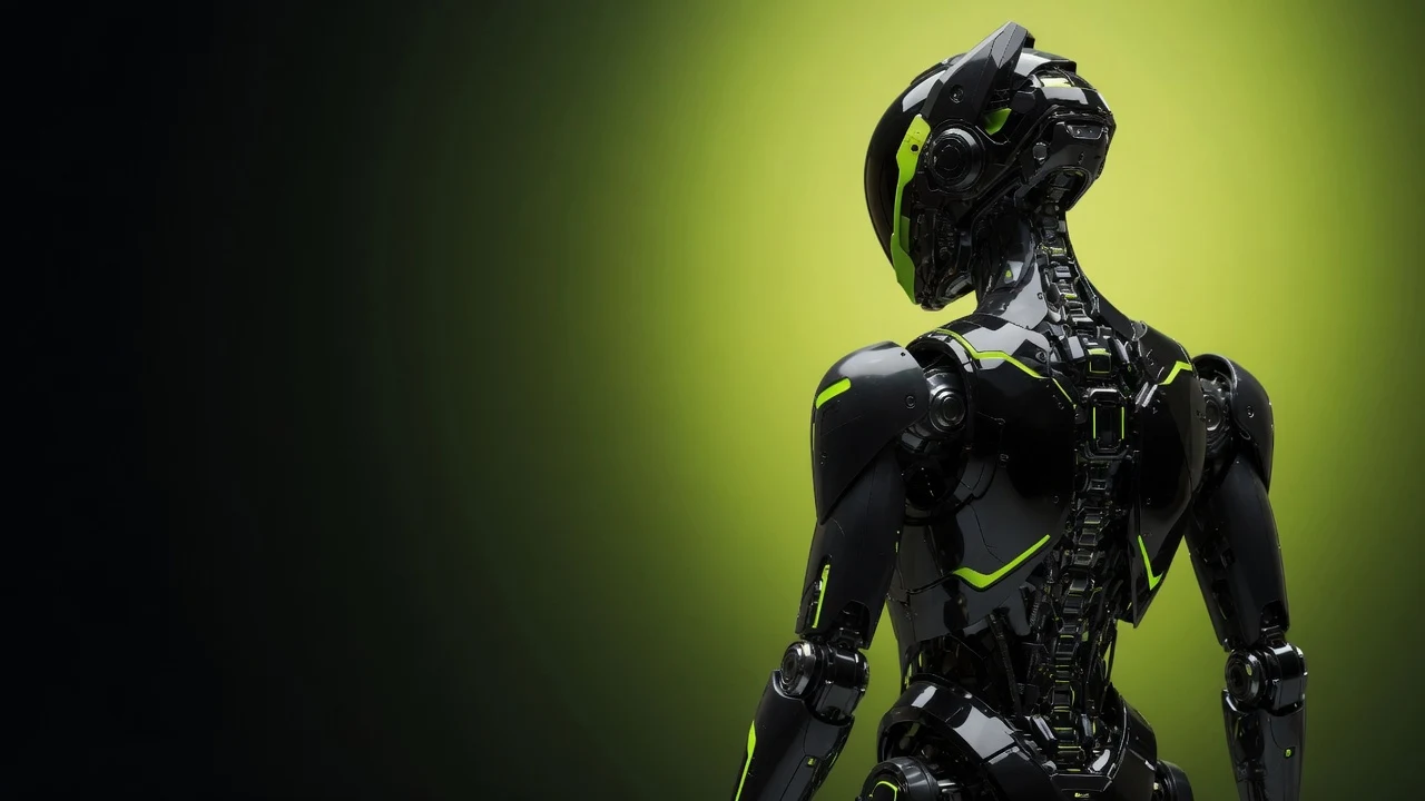 Robotics concept in an outdoor field environment