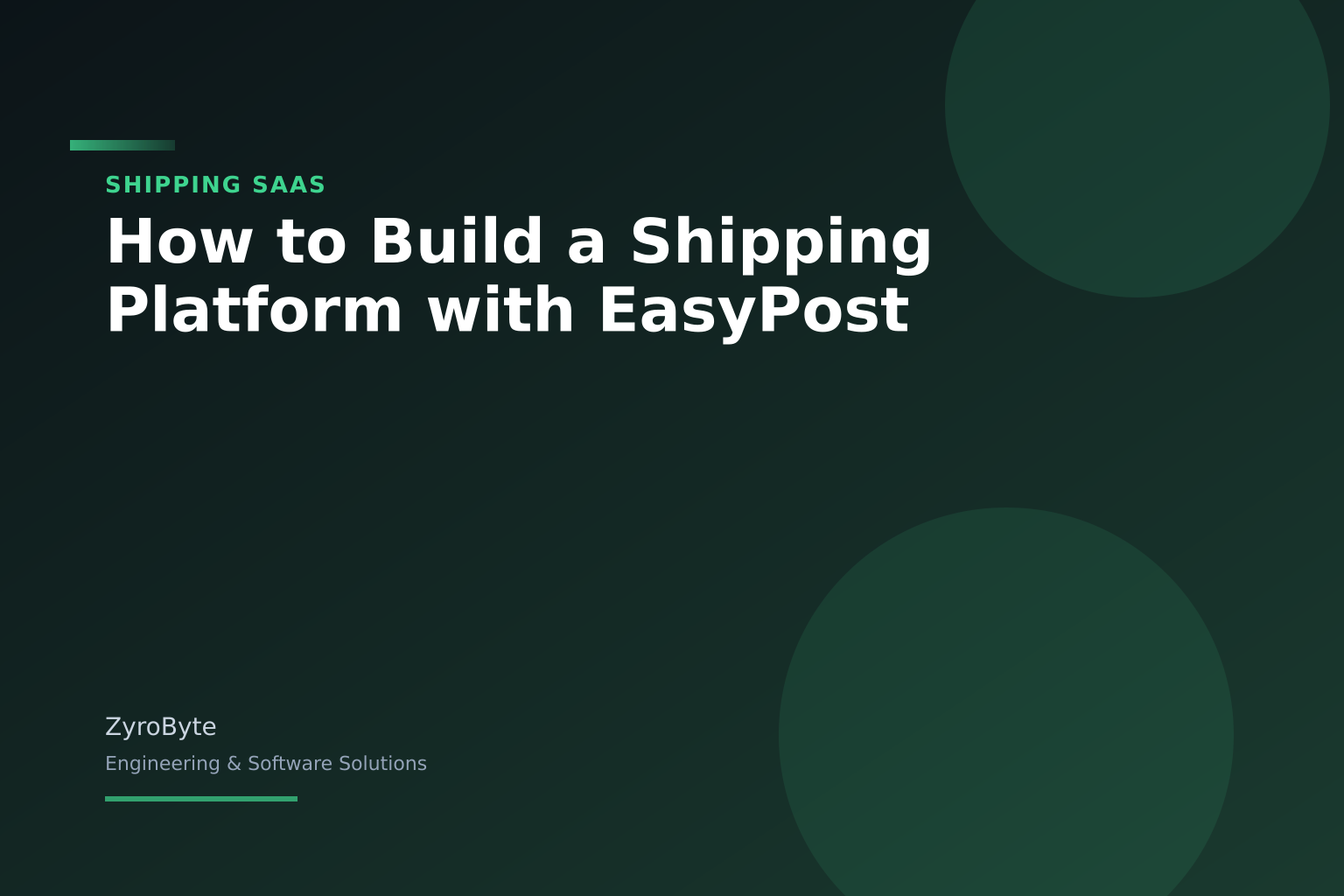 EasyPost shipping platform with pickups, labels, and tracking