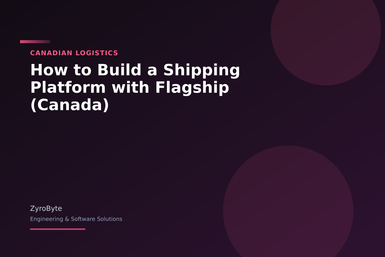 Canadian shipping platform with Flagship carrier integrations